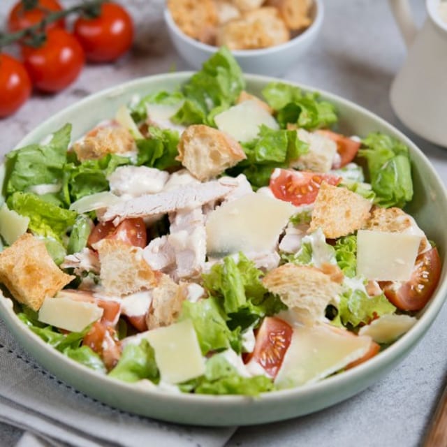 Chicken, Bacon Ranch Salad.