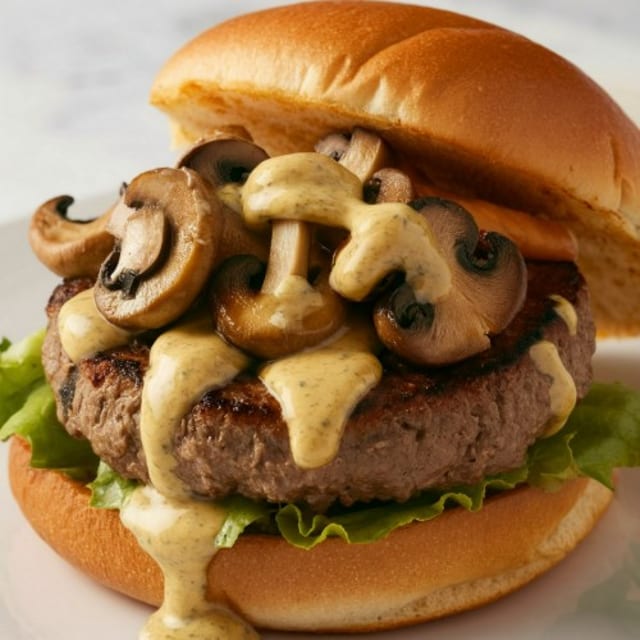 "Rush" Room & Swiss Burger.